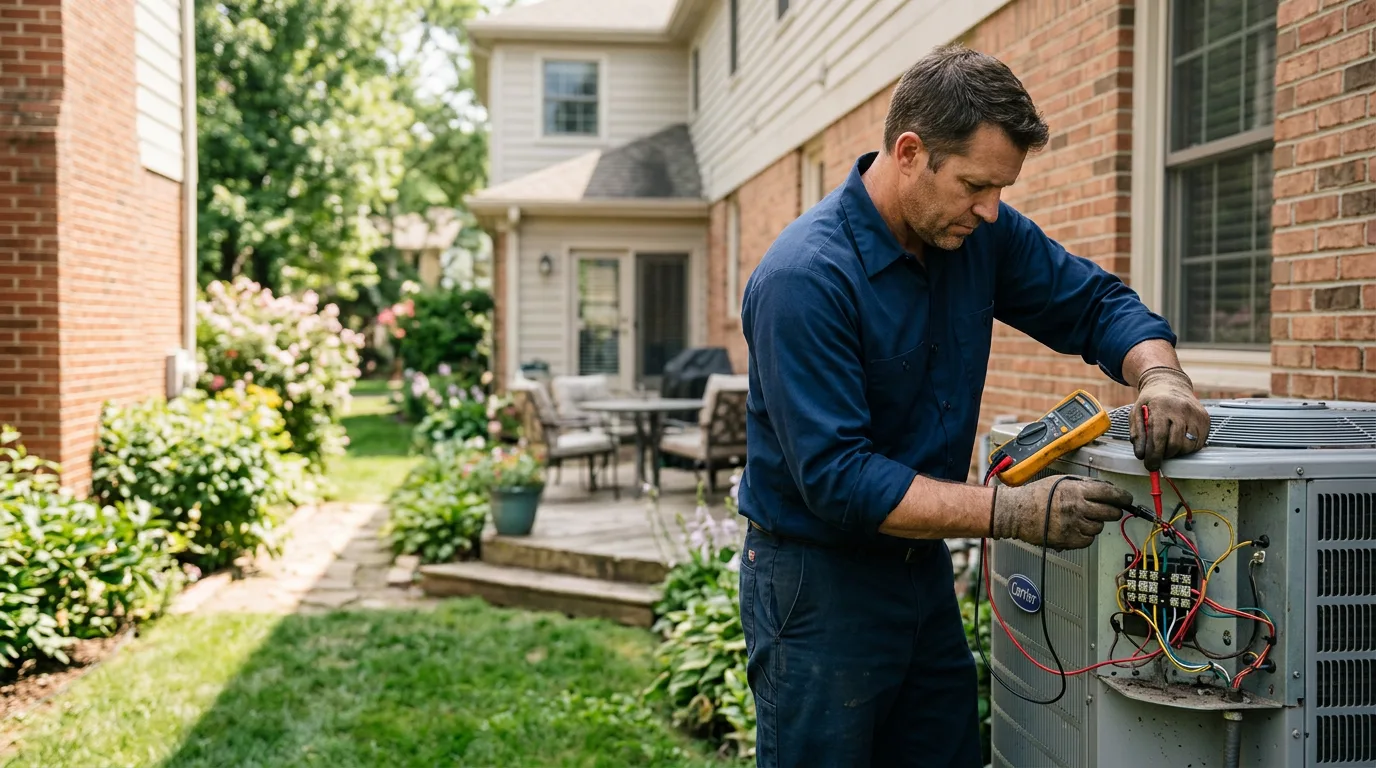 HVAC technician working near Ivesdale, IL